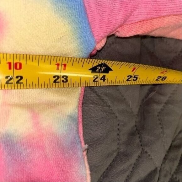 Orange Kiss Multi Color Watercolor Dragon Print Pullover Hipster Hoodie Medium - Picture 7 of 10